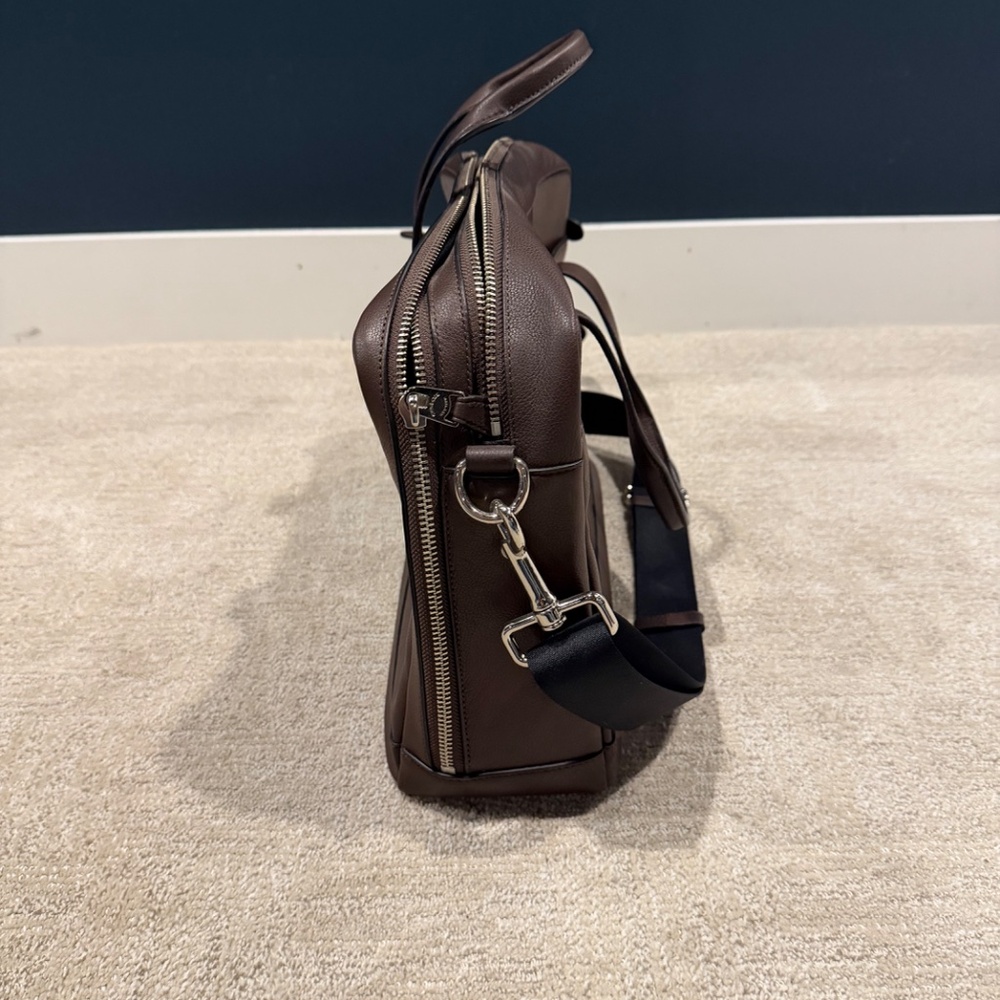 Coach Hamilton Commuter Briefcase F22528 – Sport Calf Leather – Mahogany/Black - Picture 2 of 6